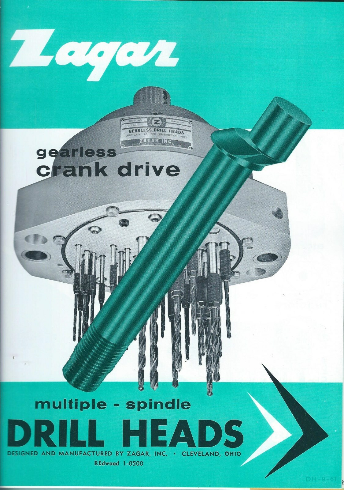 Tool Catalog – Zagar Tapping Drill Head Slip Spindle Jigs 1964 Brochure (TL219)