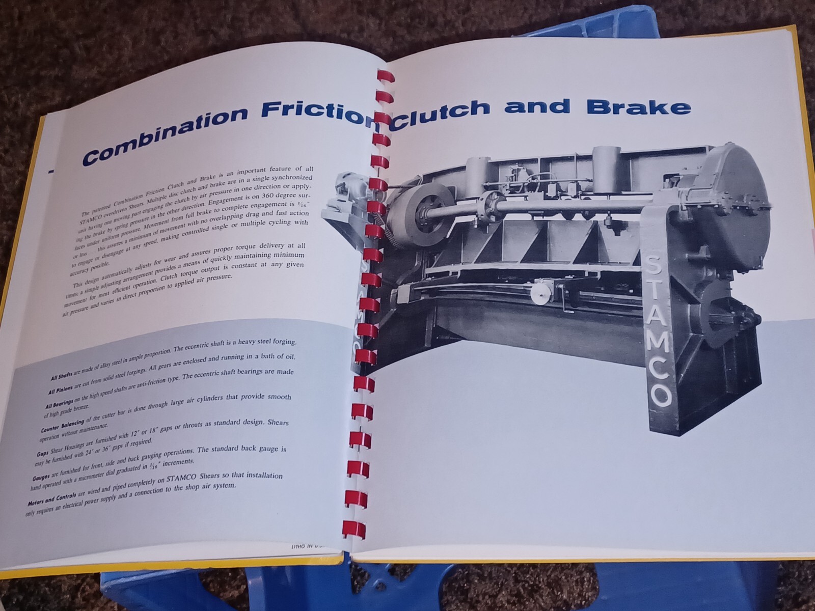 1950’s STAMCO SHEET AND PLATE EQUIPMENT MACHINIST INDUSTRIAL TOOLS CATALOG BOOK