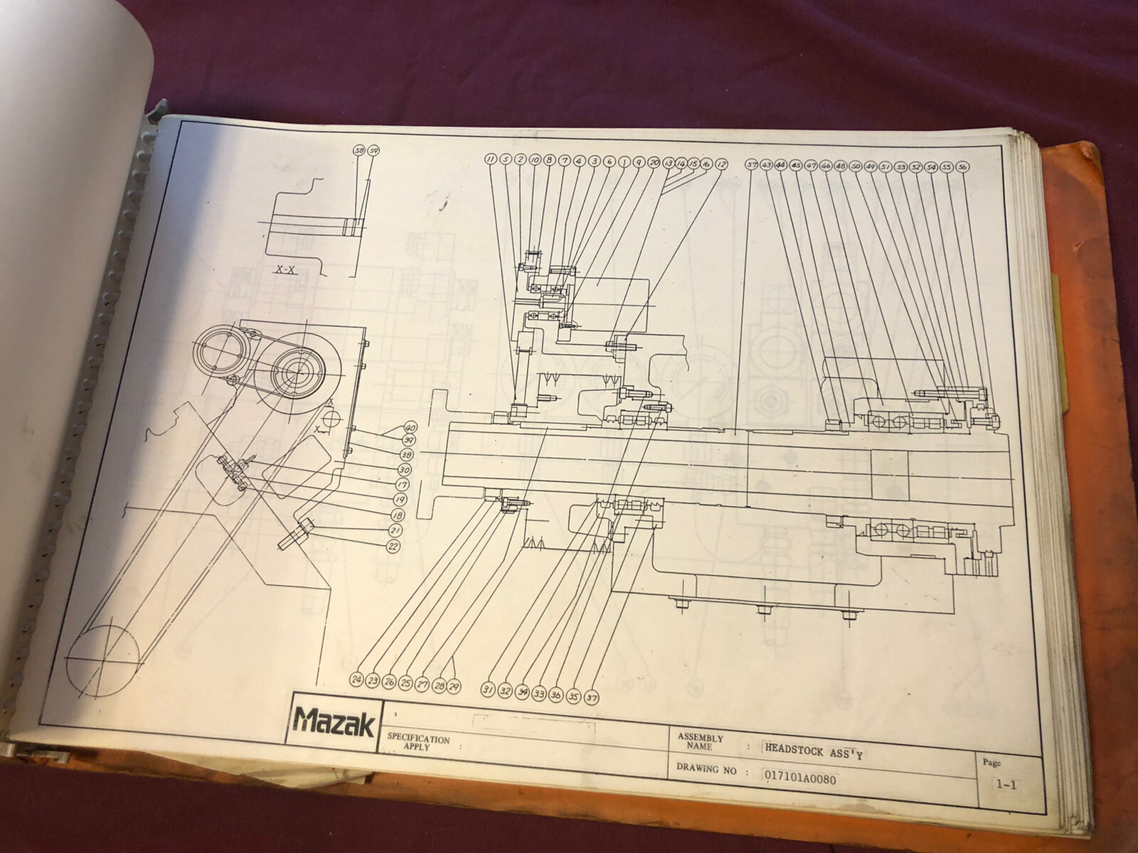 Mazak Mechanical Parts List Slant Turn 25.30 ATC