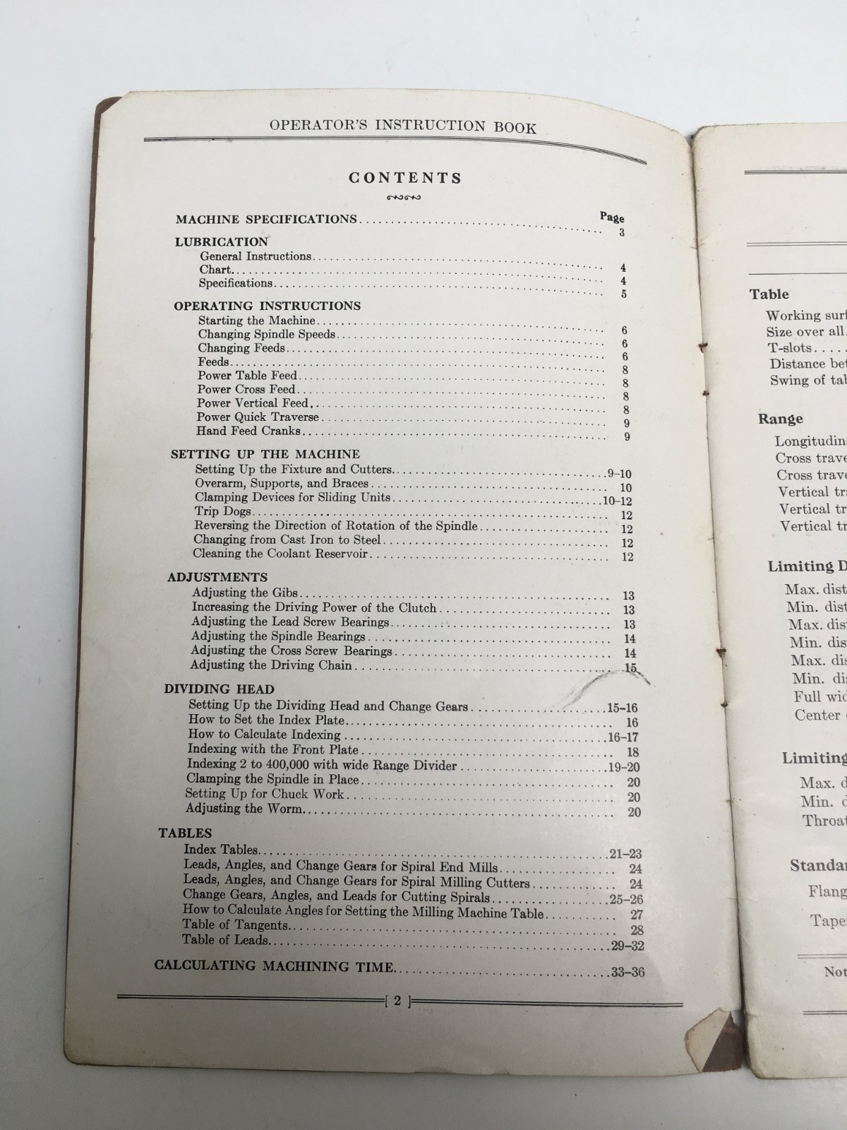 1931 Cincinnati M-Type Milling Machines with 3-Way Power Rapid Traverse Manual