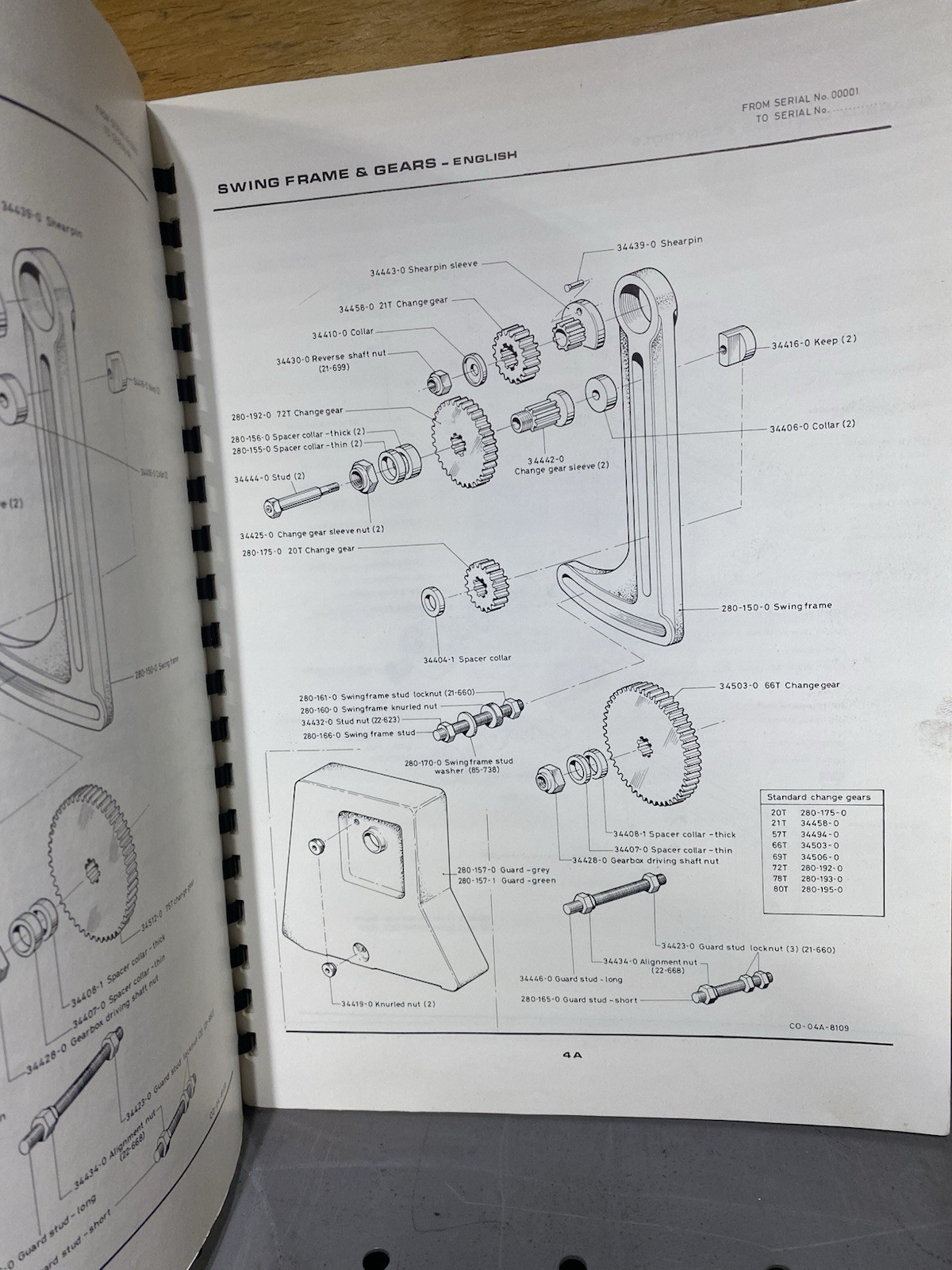Clausing Colchester 12” Geared Head Variable Speed Lathes Inst. Parts Manual