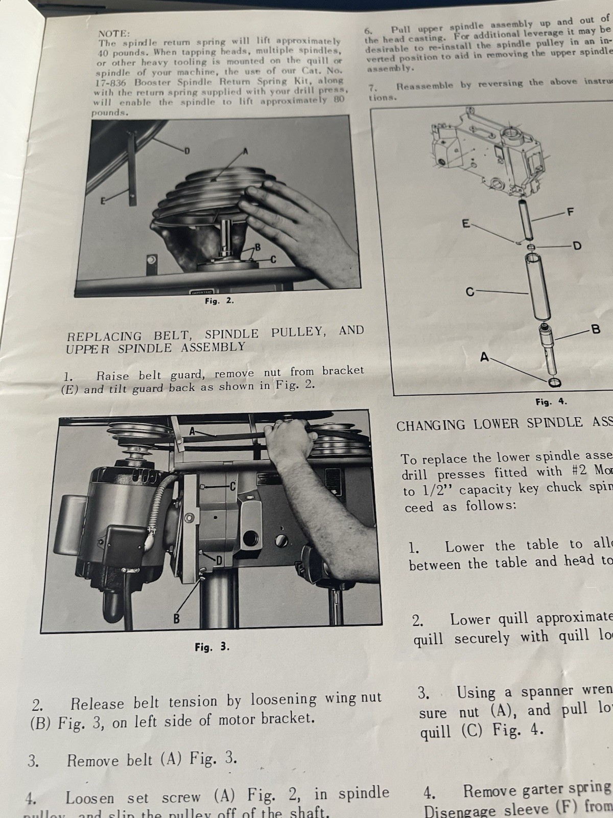 Rockwell Delta 17″ Drill Press Manual Serial No. 141-1800 and up
