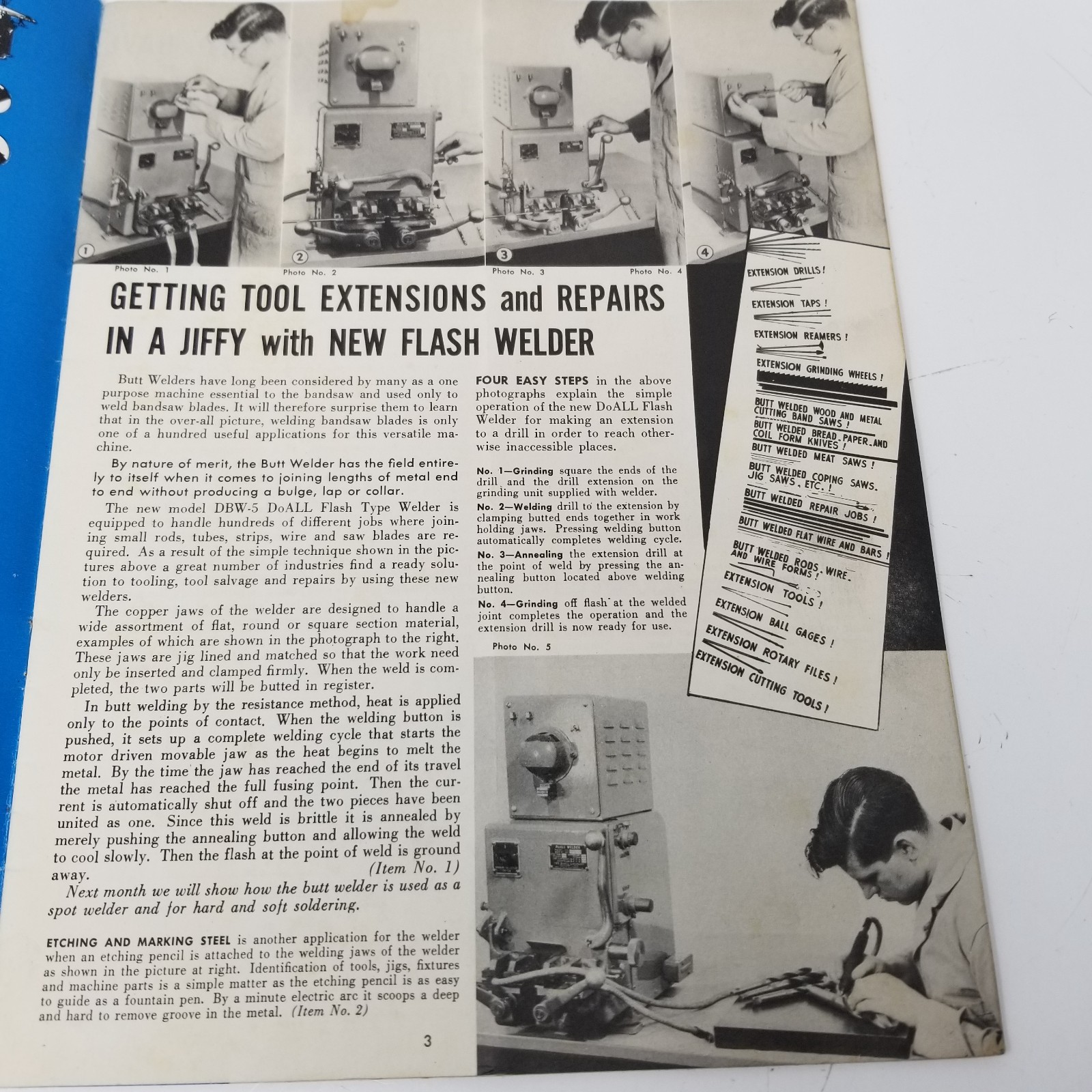 DoALL Digest of Production News 1953 Inspection Robot DoALL Selector Industrial