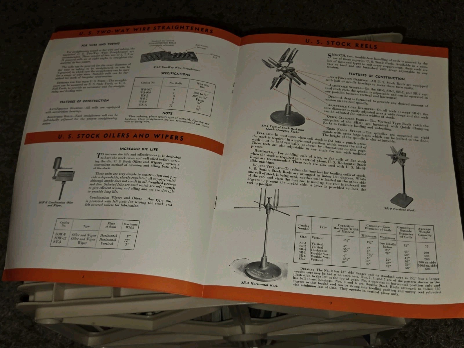 U.S. Tool Co. NJ Automatic Press Room Equipment Product Catalog Book Booklet US
