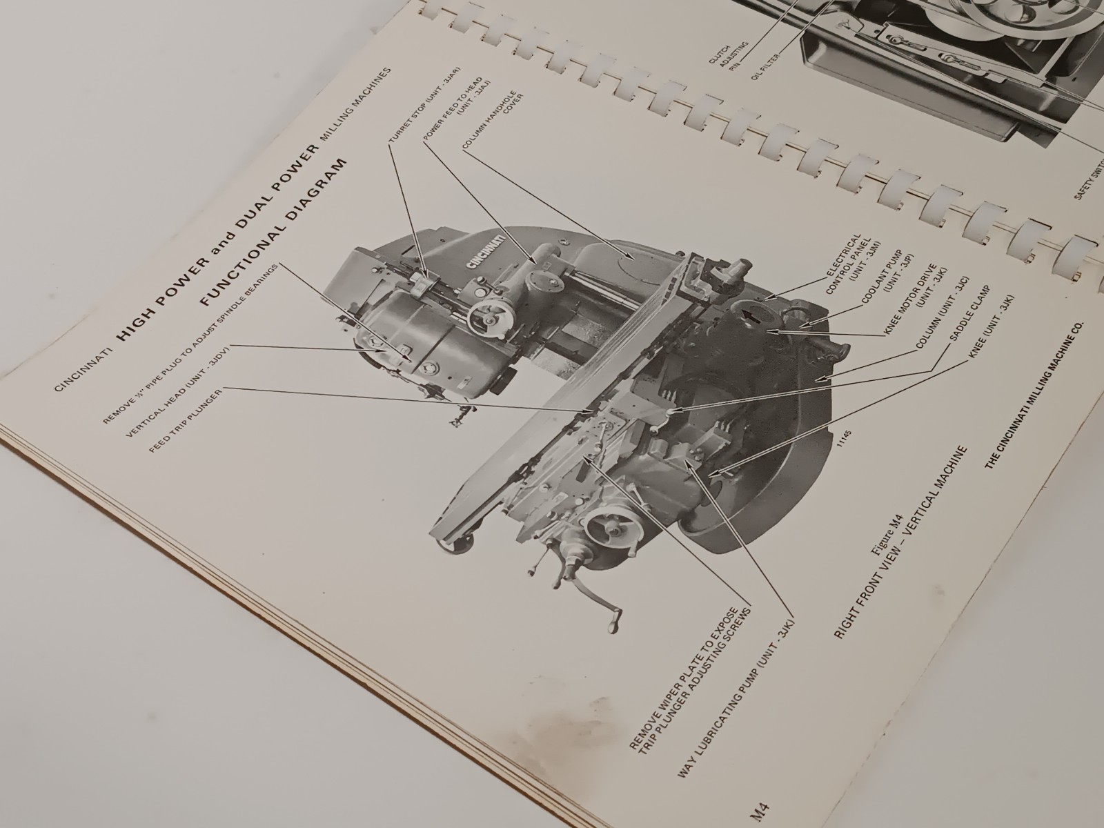 Cincinnati Milling High/Dual Power Milling Machine Service Manual + Parts List
