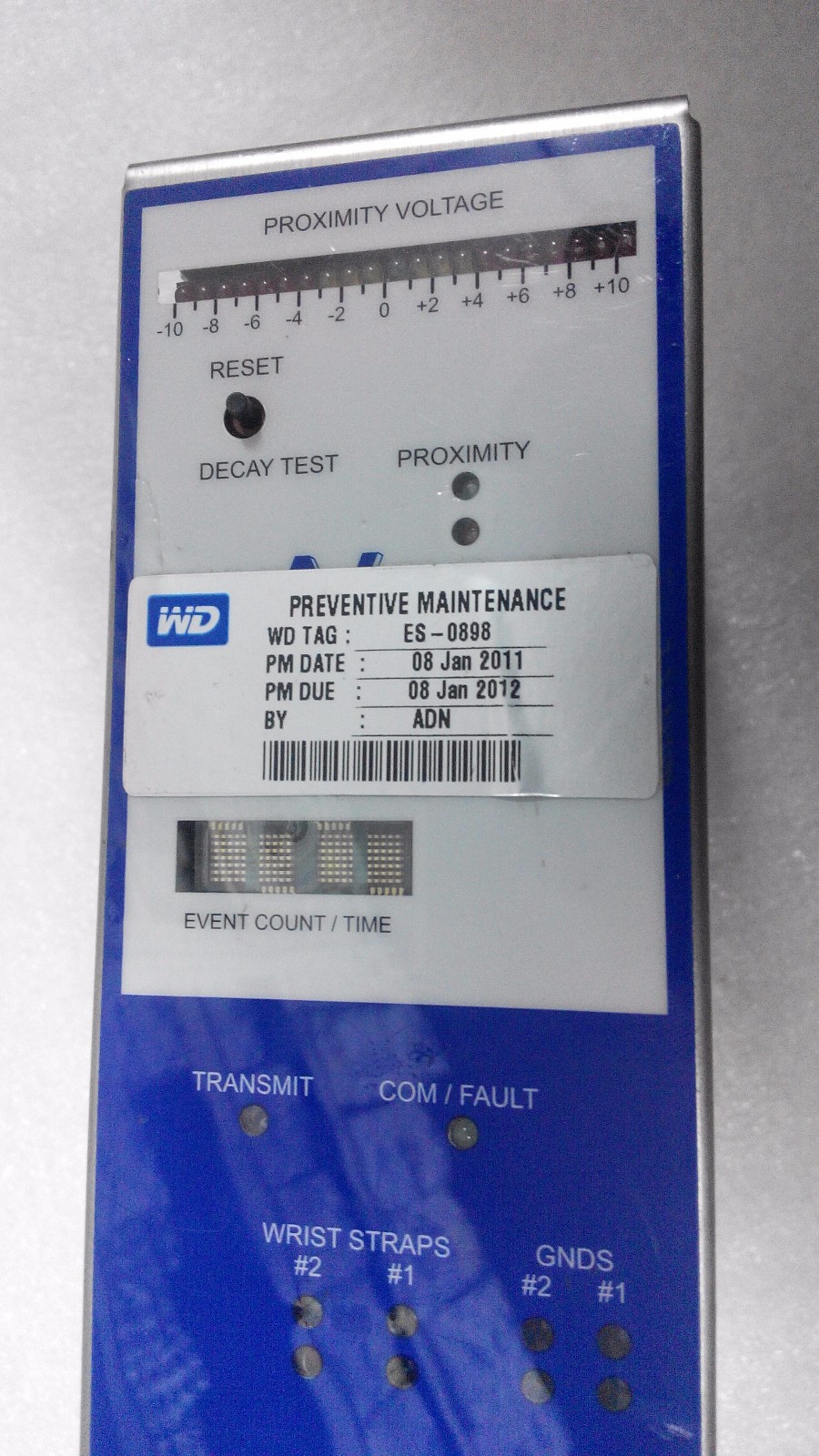 WD ES-0898 PREVENTIVE MAINTENANCE