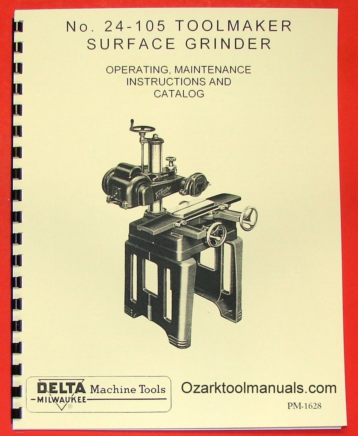 DELTA-MILWAUKEE Toolmaker Surface Grinder 24-105 Instruction & Parts Manual 0243