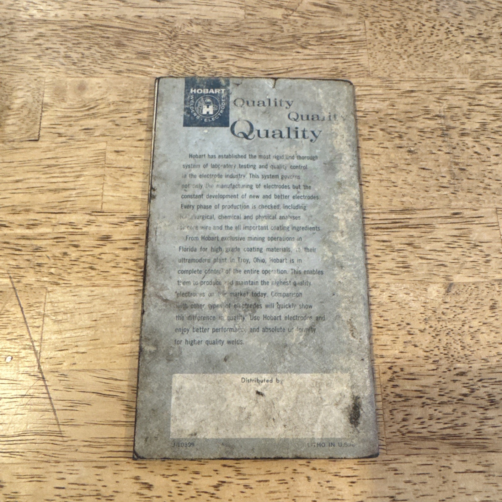 HOBART POCKET GUIDE TO BETTER WELDS – WELDING INSTRUCTION
