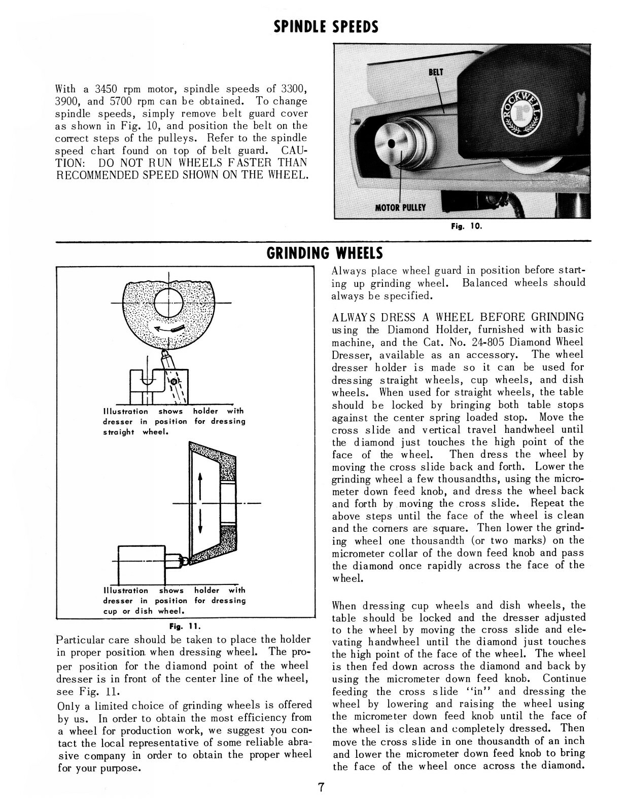 Rockwell Delta Toolmaker Grinder Operator & Parts List Manual #1948