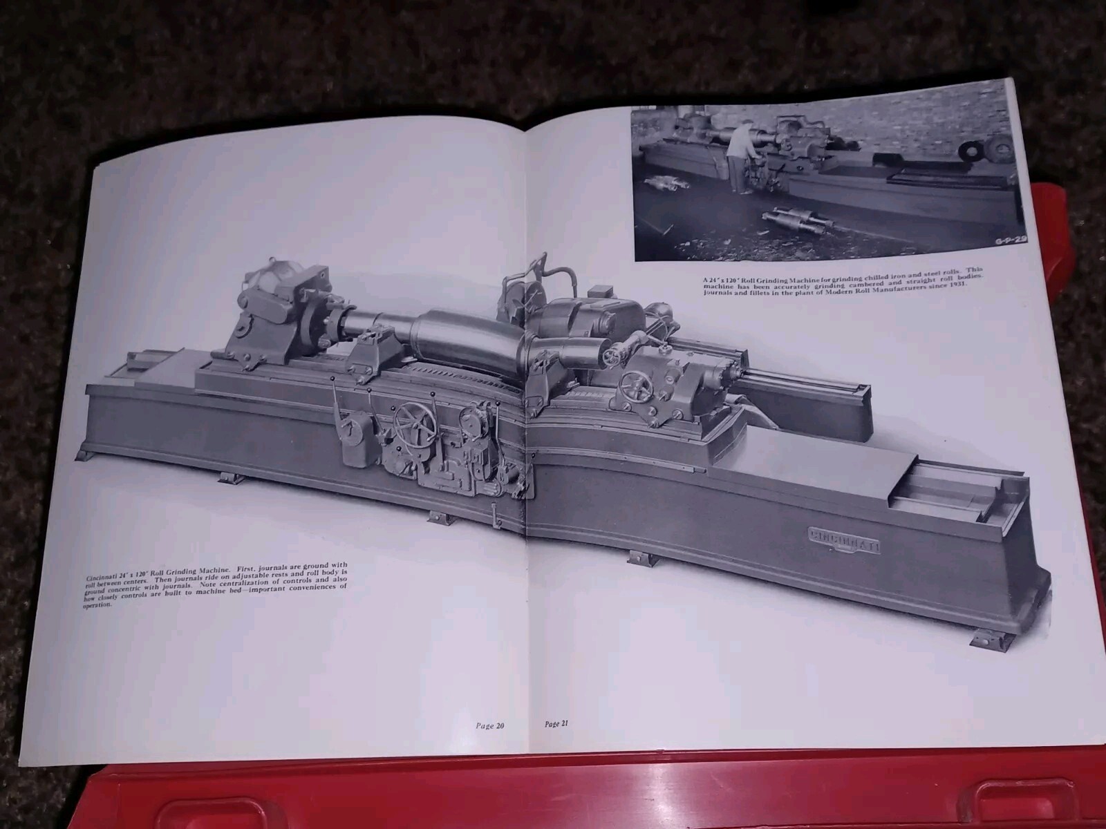 Cincinnati Grinders 20 24 28″ Catalog ROLL GRINDING MACHINES Book Pub # G-383