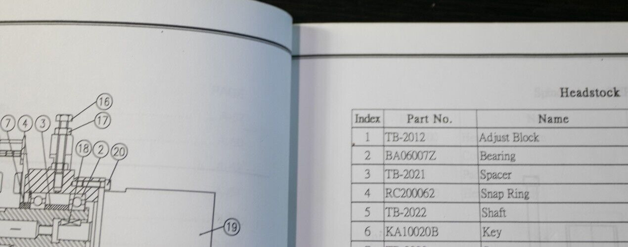 Accuway CNC UL-20 Parts Lists Diagrams Manual