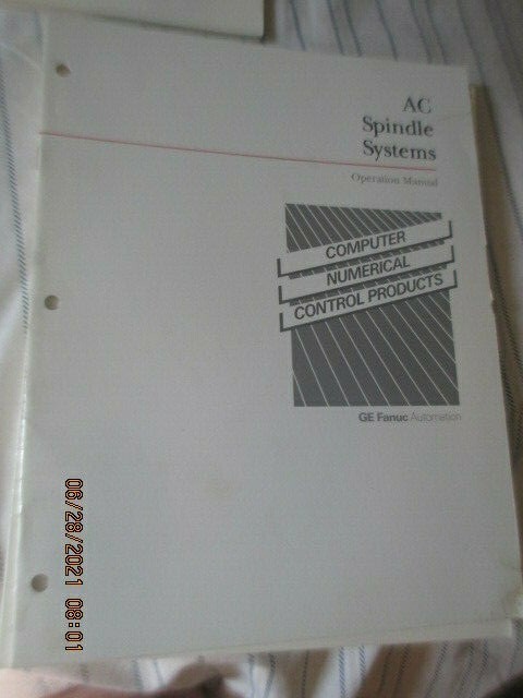GE FANUC Automation AC Spindle Systems S Series Servo Unit Operator’s Manual Lot