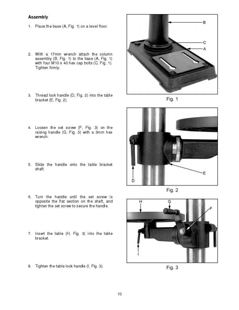 Jet JDP-17FSE Drill Press Owners Manual *228