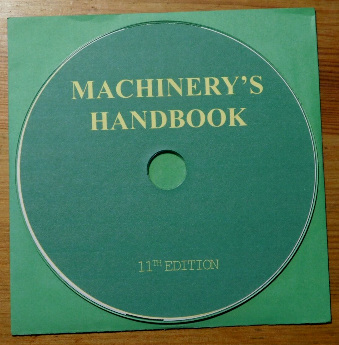 Machinery’s Handbook 11th Edition PDF on CD-ROM