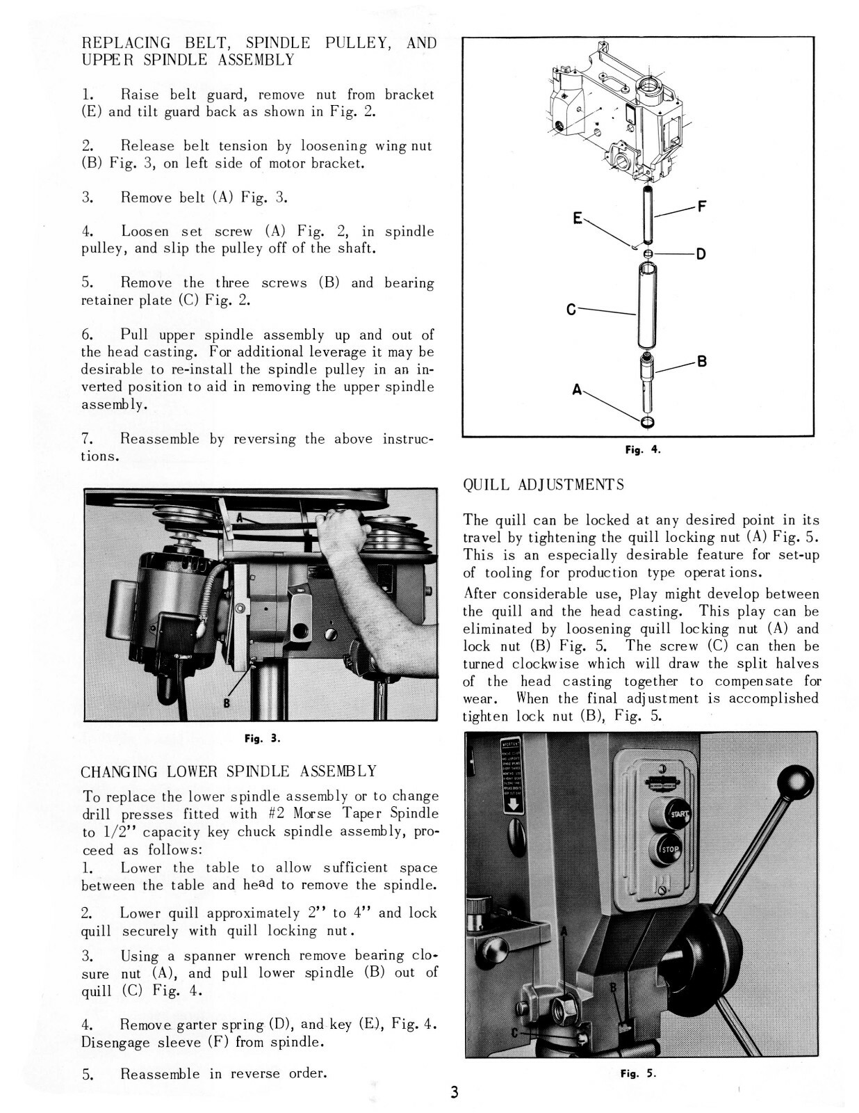 Rockwell-Delta 17″ Drill Press sn 137-5800 up Operator & Parts List Manual #1926