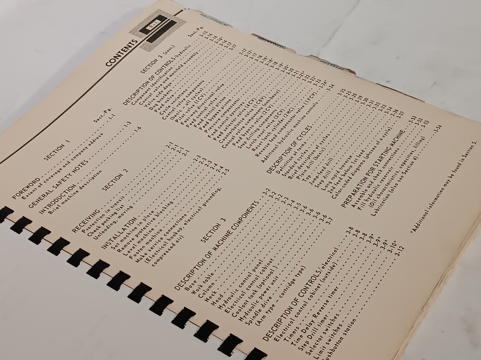 NATCO G19347 Model G Vertical Table Feed Holesteel Machine Operation Manual
