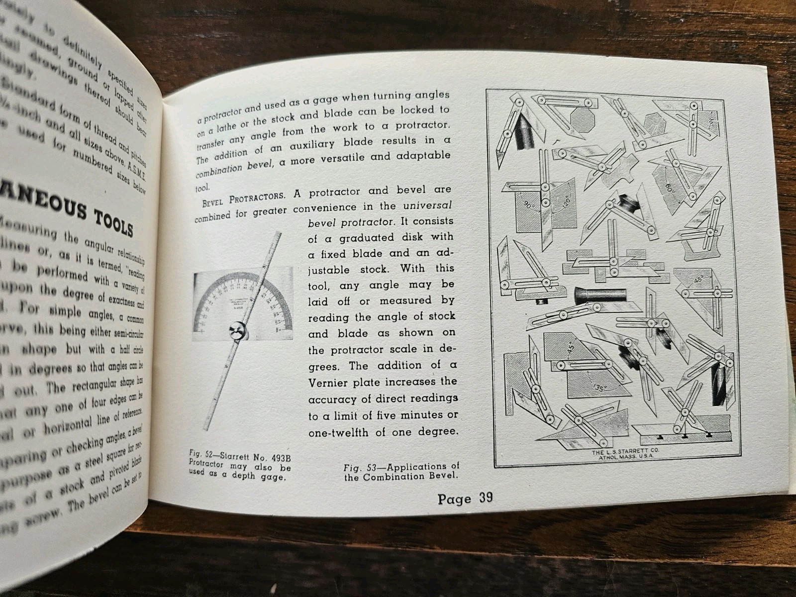 L. S. Starrett The Tools and Rules for Precision Measuring Handbook 1953