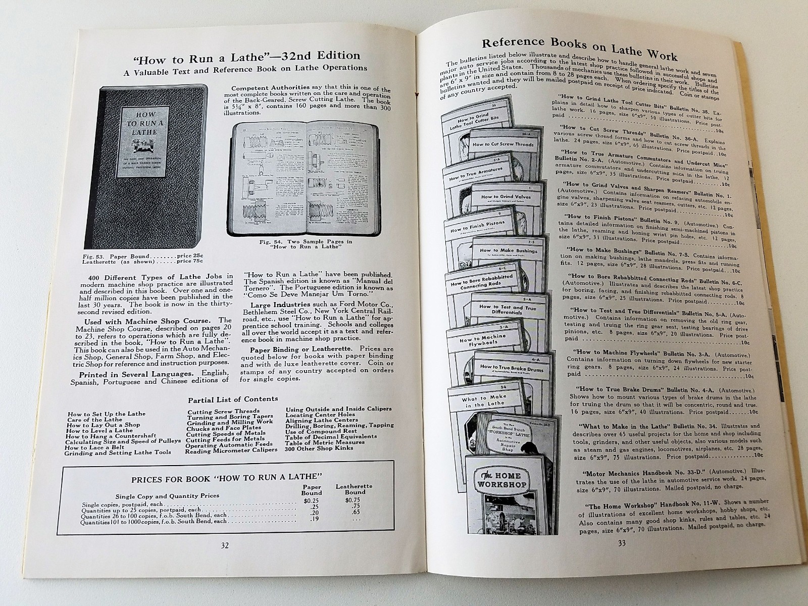 The School Shop South Bend Lathe Works Vocational Bulletin #57