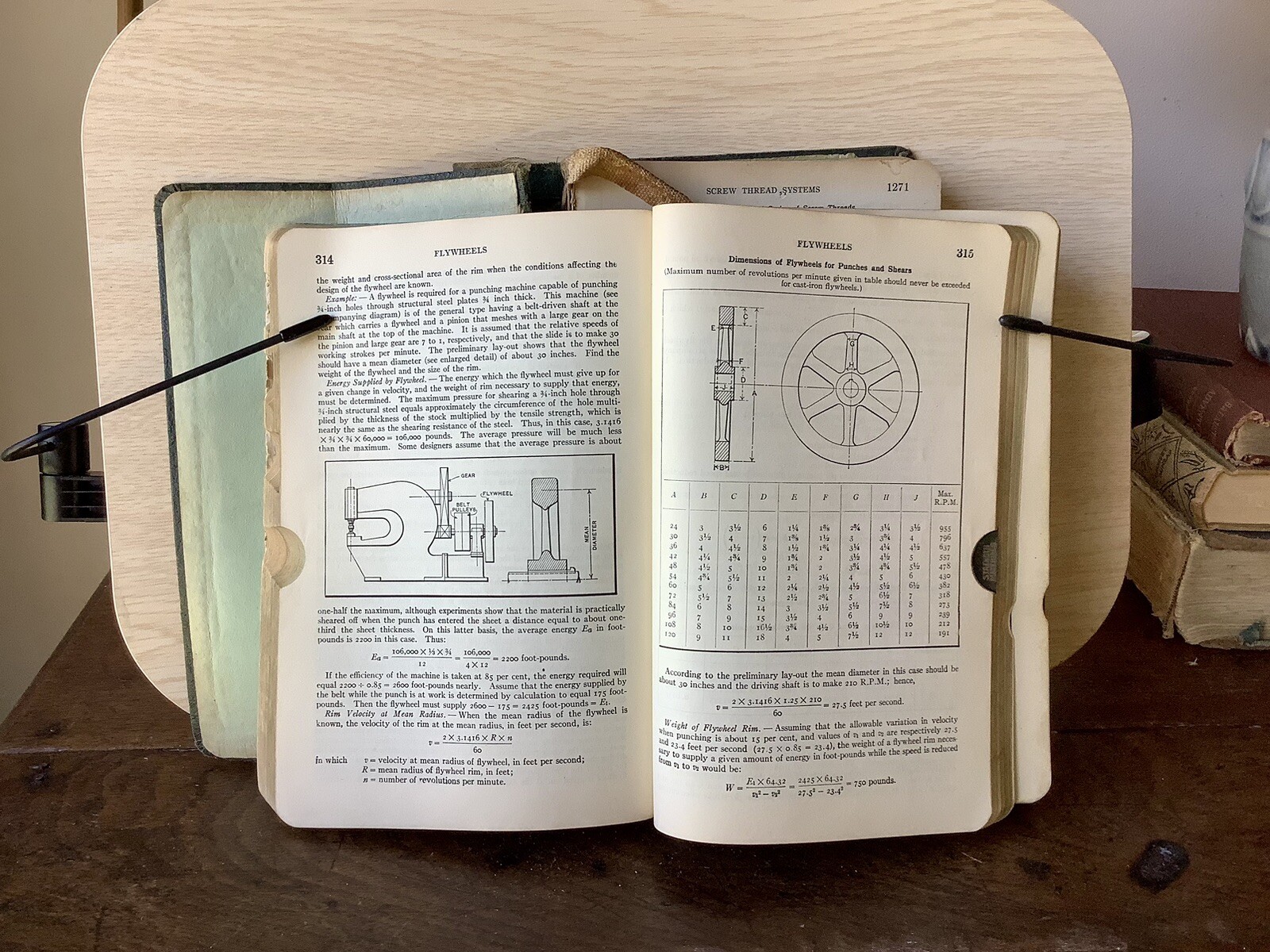 Vintage 1941 Machinery’s Handbook 10th Edition Reference Book on Machine Design