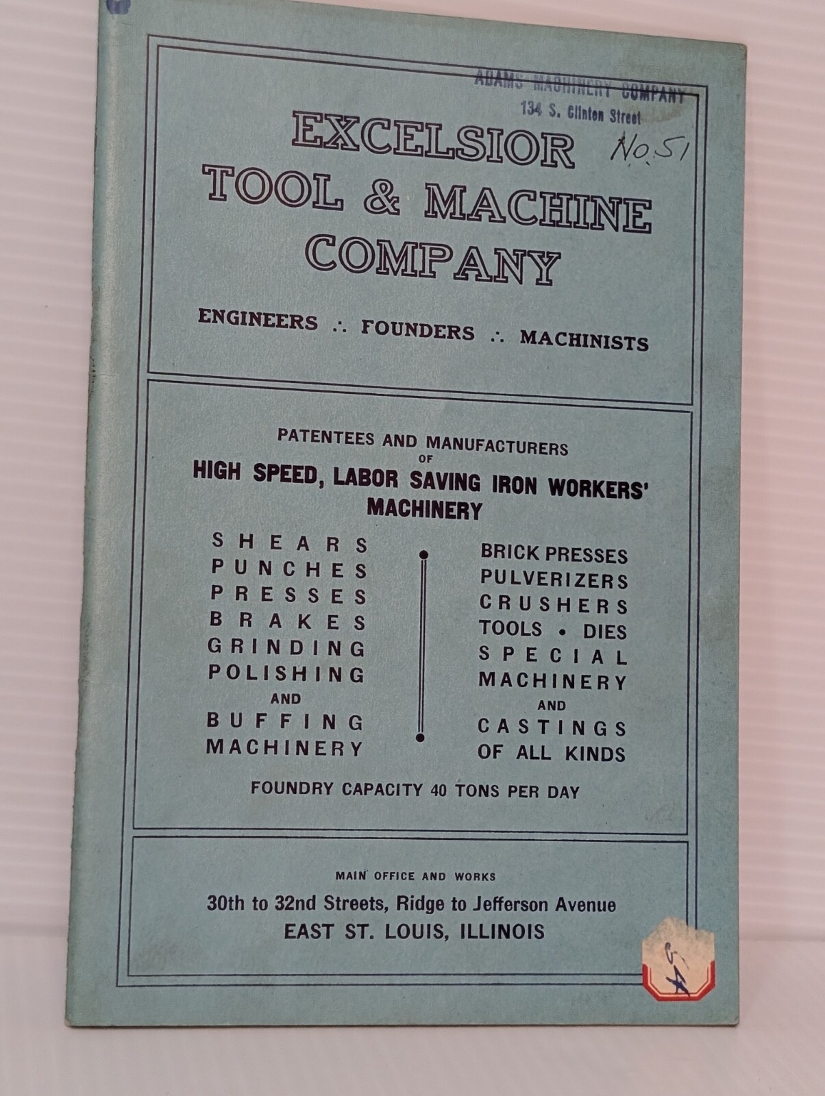 Lot of 3 Vintage Assorted Machine Manuals: DoALL, Fellows, & Excelsior, as shown