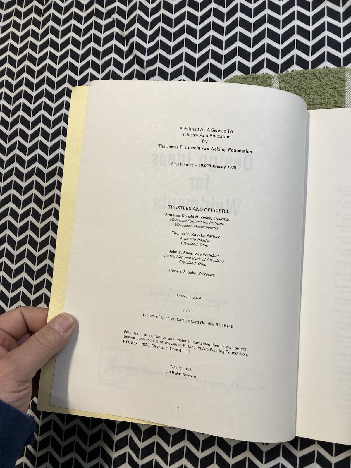 Design Ideas for Weldments volume 3 by James F. Lincoln arc welding foundation
