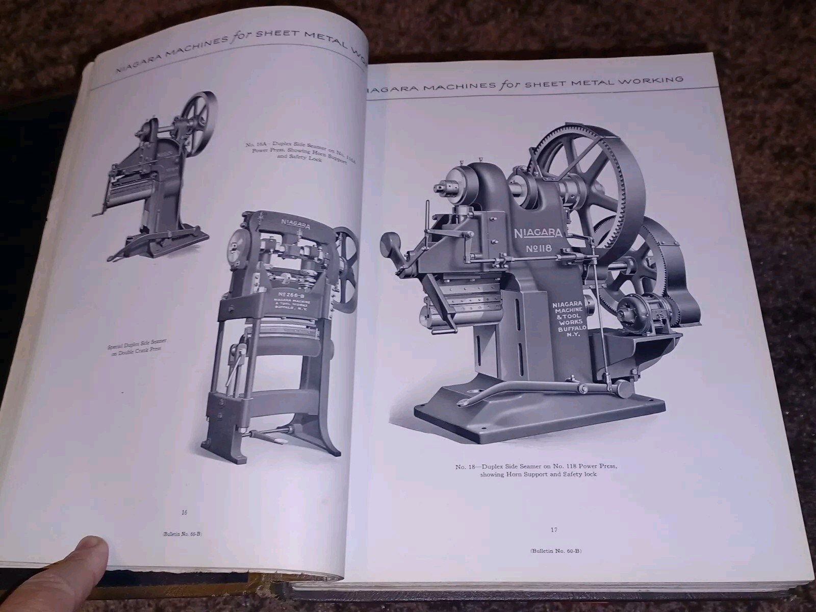 Niagara Machine & Tool Works Sales Catalog book PRESSES PUNCHES SHEARS Machinist