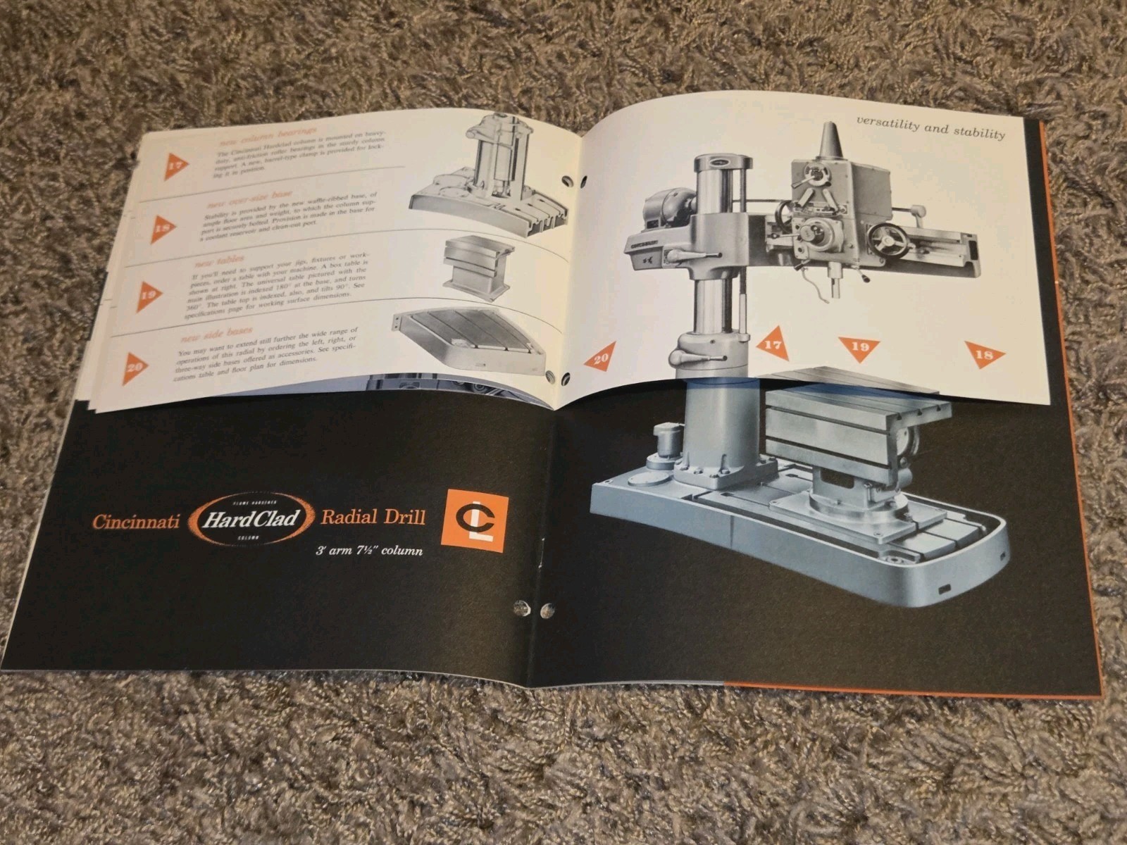 3″ & 7 1/2″ CINCINNATI LATHE AND TOOL COMPANY RADIAL DRILL CATALOG D-133-1 Book
