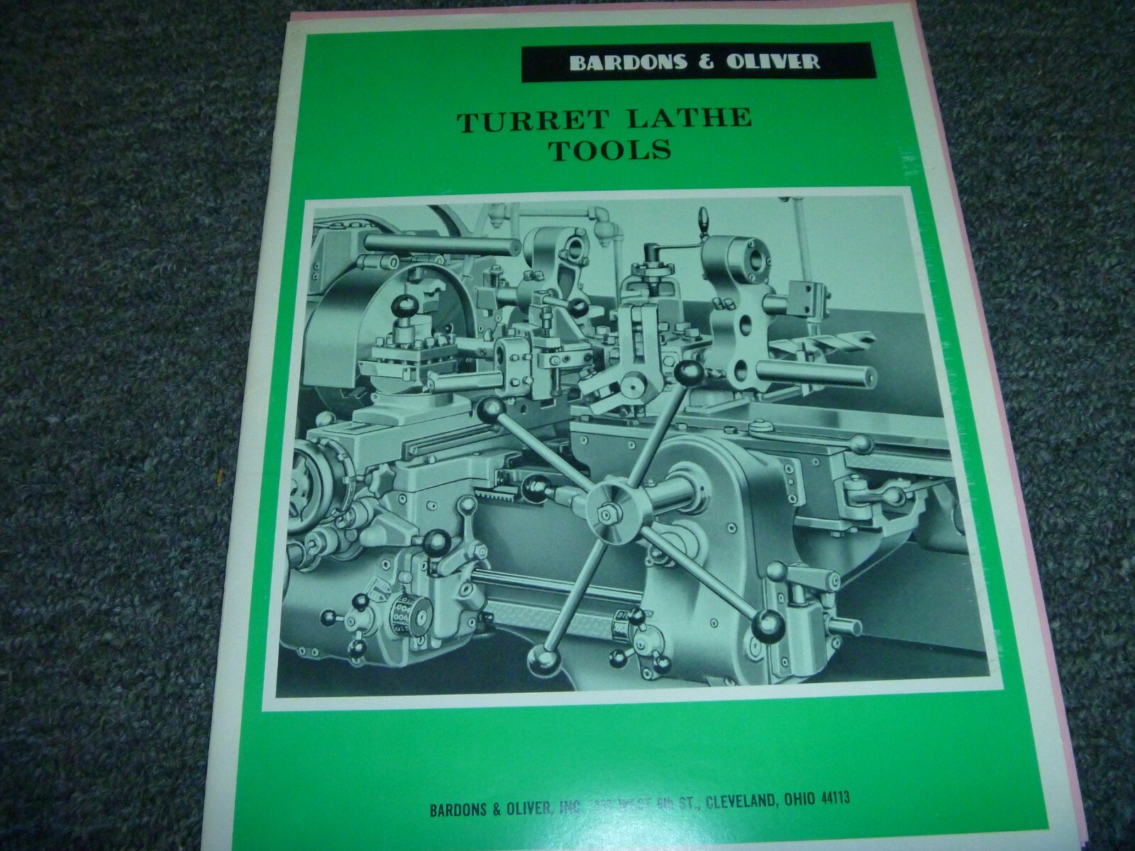 Bardons & Oliver Turret Lathe Special Tools Catalog Manual