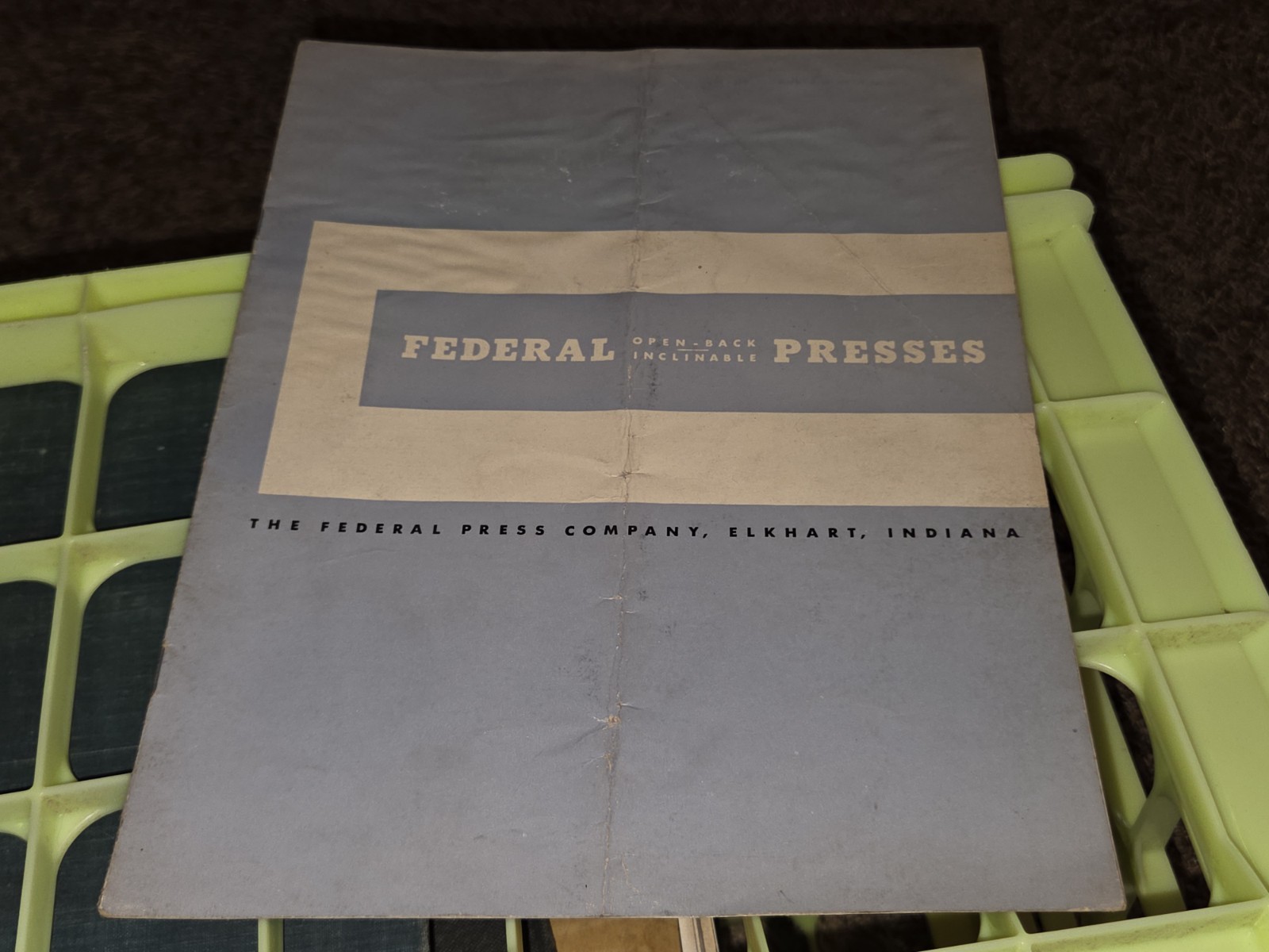 FEDERAL PRESS COMPANY Open Back Dial Feed SALES CATALOG BOOK Machinist Tool VTG
