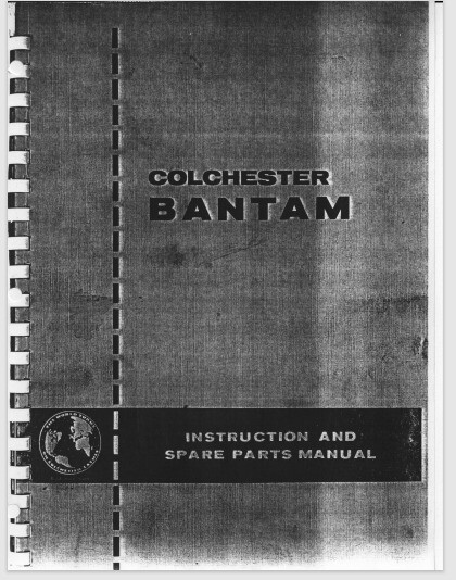 Clausing Bantham Lathe Owners Parts Manual 27 pages