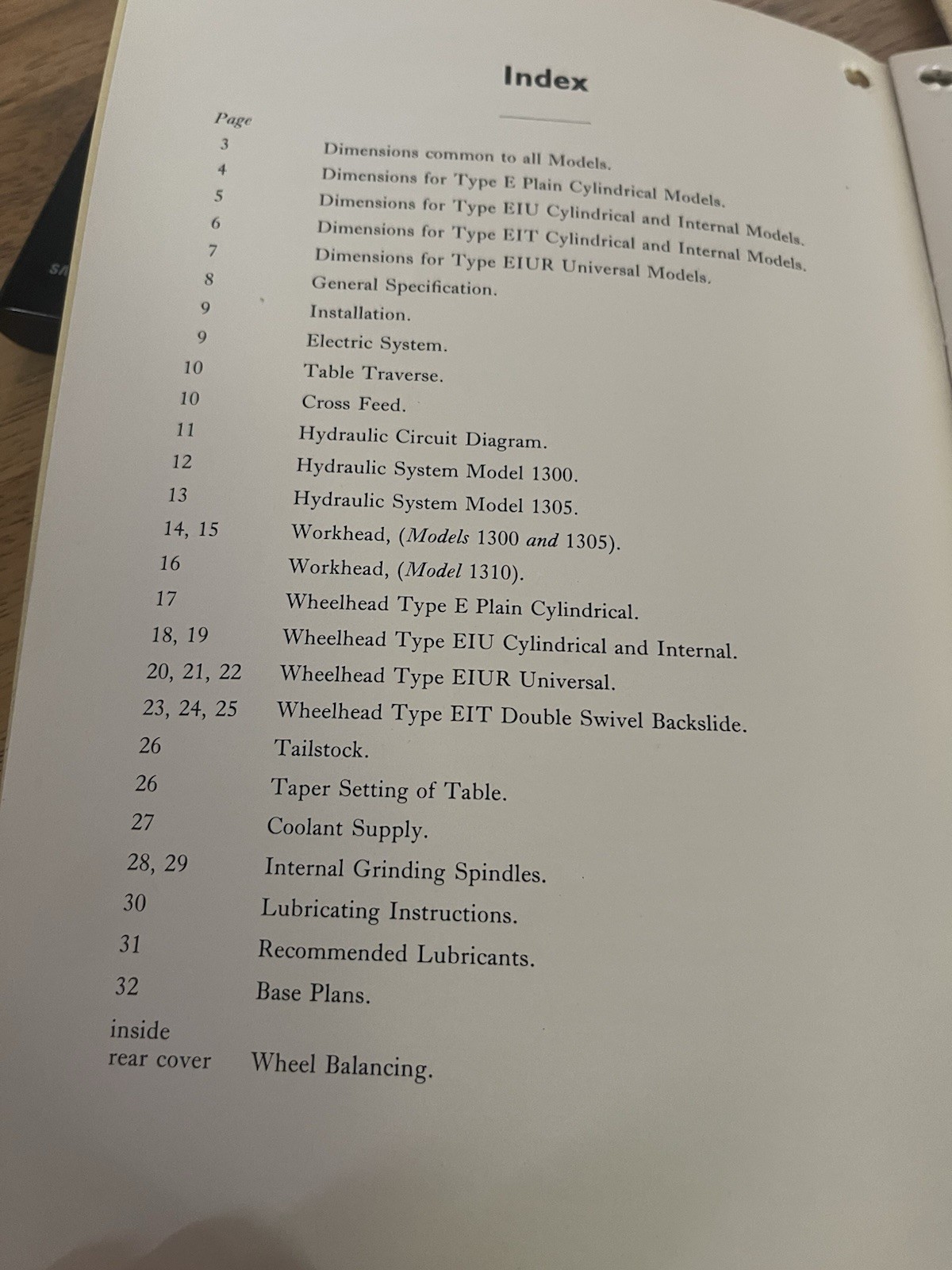 Jones ShipmanInstructions Operating/Maintaining Precision Grinding Machine/Parts