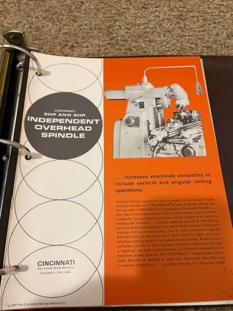 Vintage Cincinnati Milling Milacron Machine Company Salesman Binder Catalog