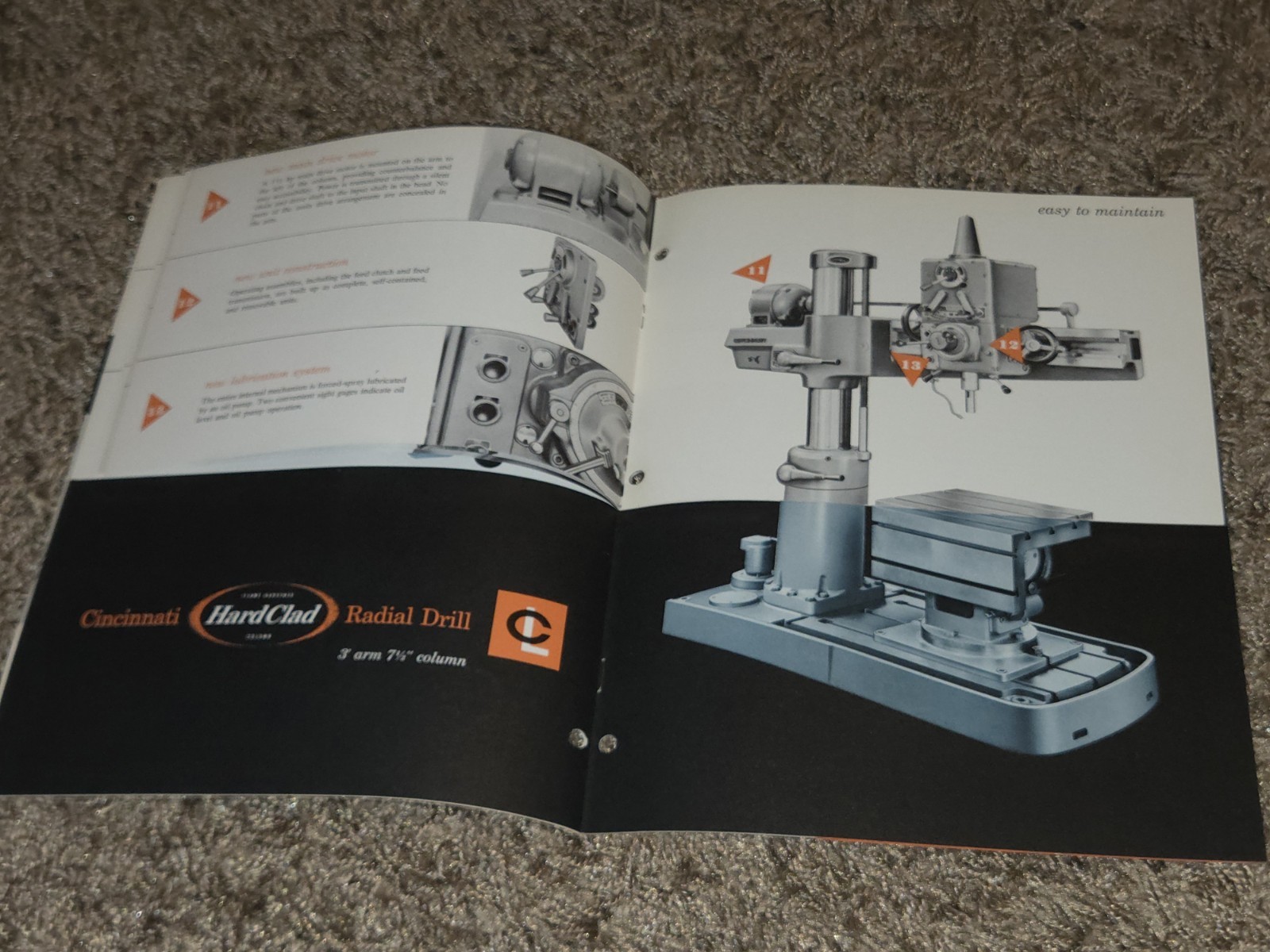 3″ & 7 1/2″ CINCINNATI LATHE AND TOOL COMPANY RADIAL DRILL CATALOG D-133-1 Book