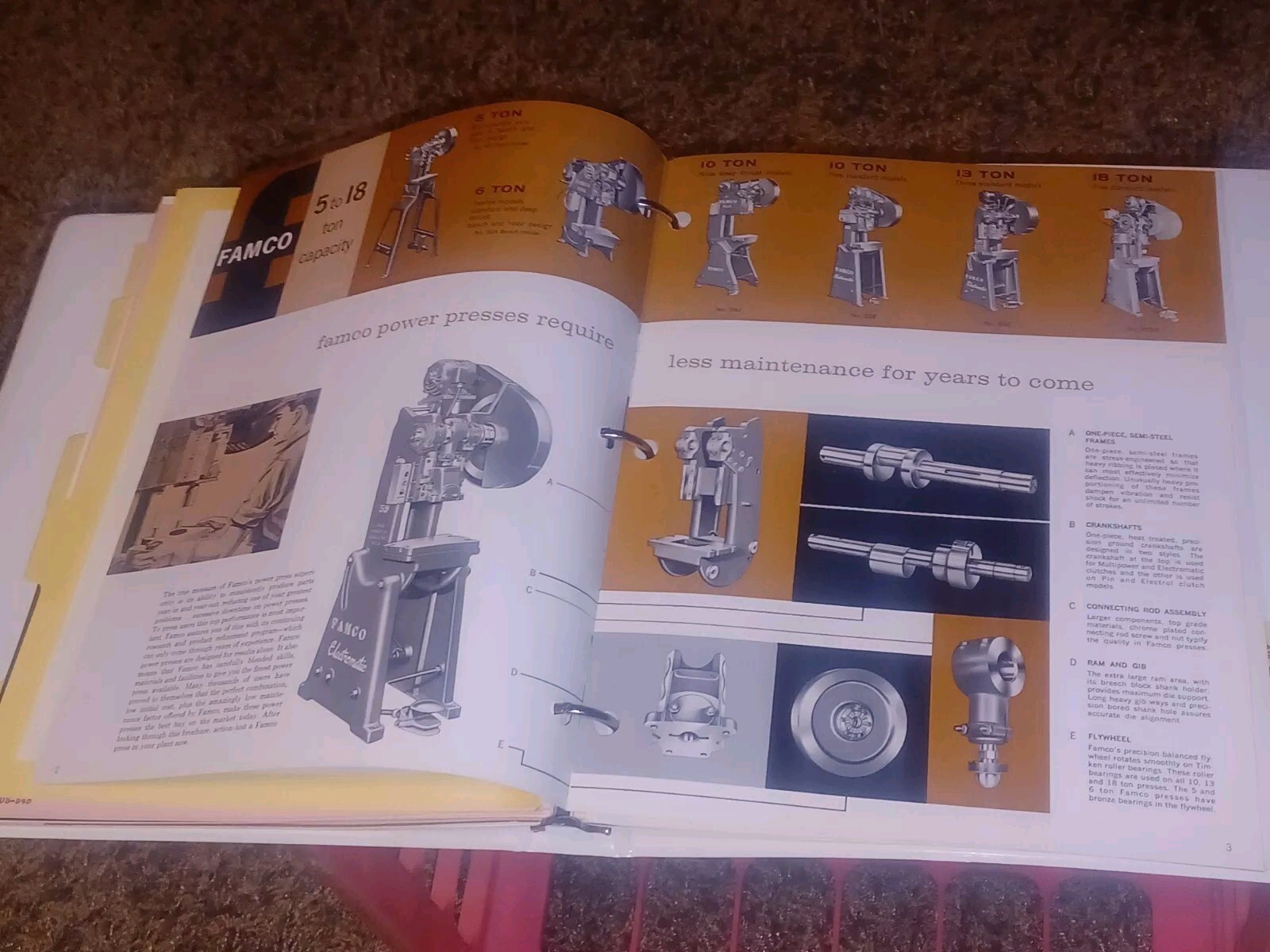 FAMCO MACHINE CO CATALOG CATALOG LOT MILLING MACHINE SQUARING SHEARS PRICE LISTS