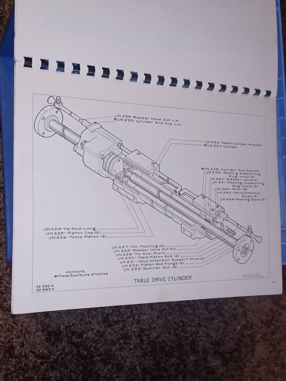 NORTON 12/14/16″ Type C Universal GRINDERS Parts Catalog Manual 1261-a Book