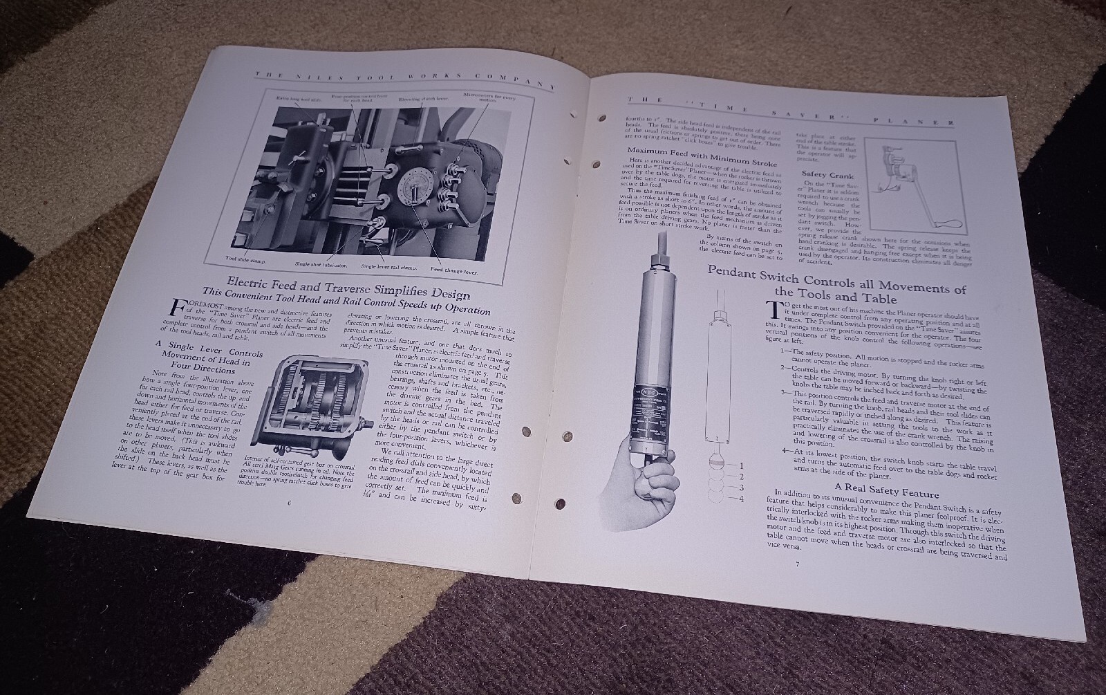 NILES TOOL WORKS TIME SAVER PLANERS GENERAL MACHINERY HAMILTON OHIO BOOK BOOKLET