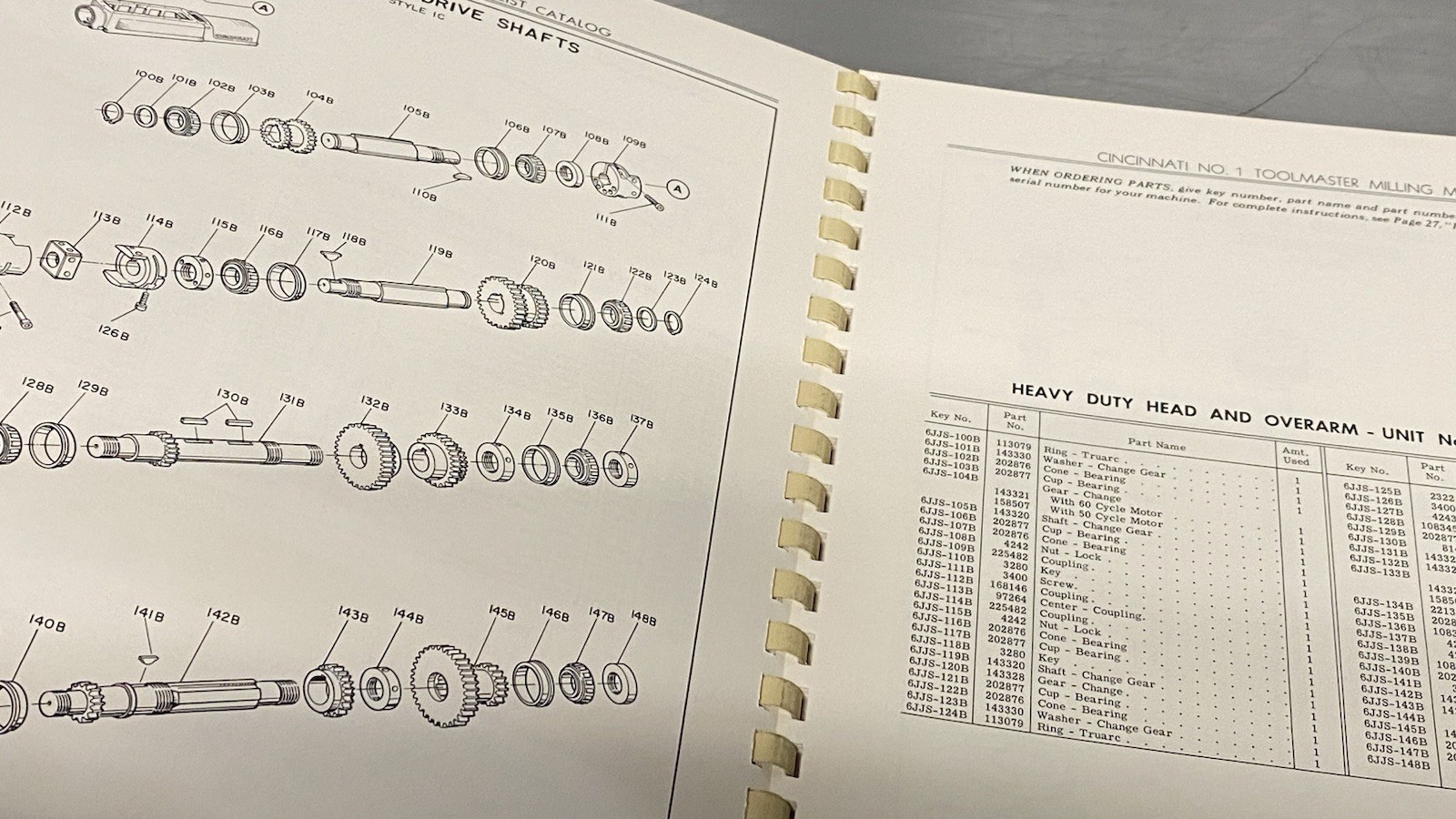 Cincinnati Milling Machine Co. No.. 1 Tool-master Milling Machine Manual