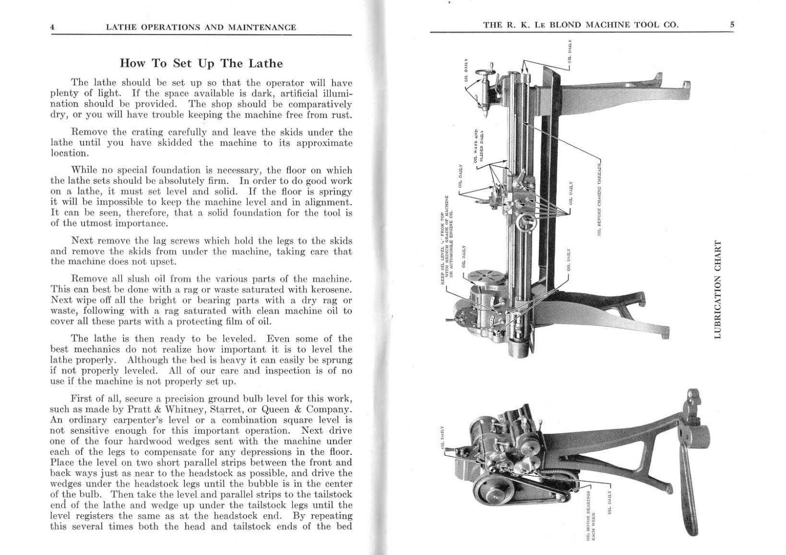 Operation & Maint Manual Geared Lathe Running a Regal Geared Lathe – P67