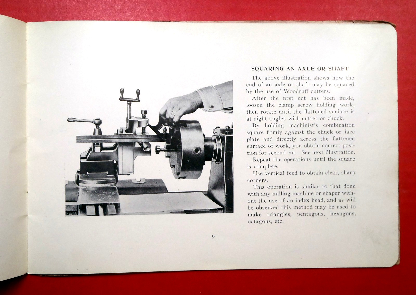 PASCHALL LATHE Milling Attachment 1930s Owner Manual _m2