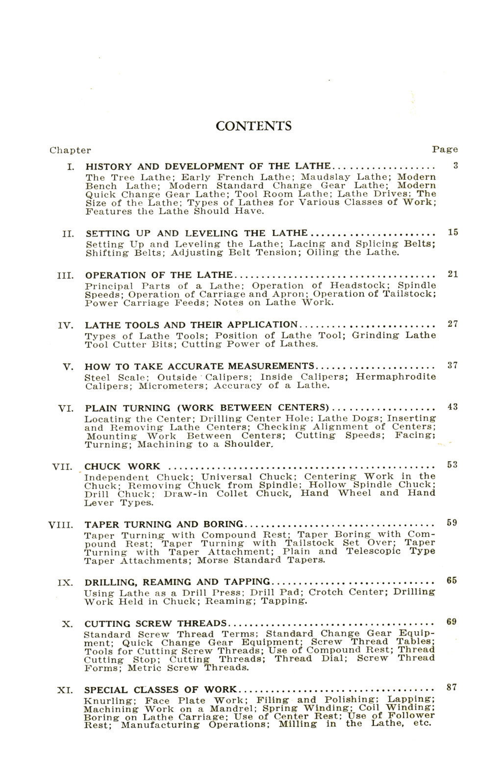 South Bend Lathe Operators Manual for All 1906-1940 year model Lathes #1333