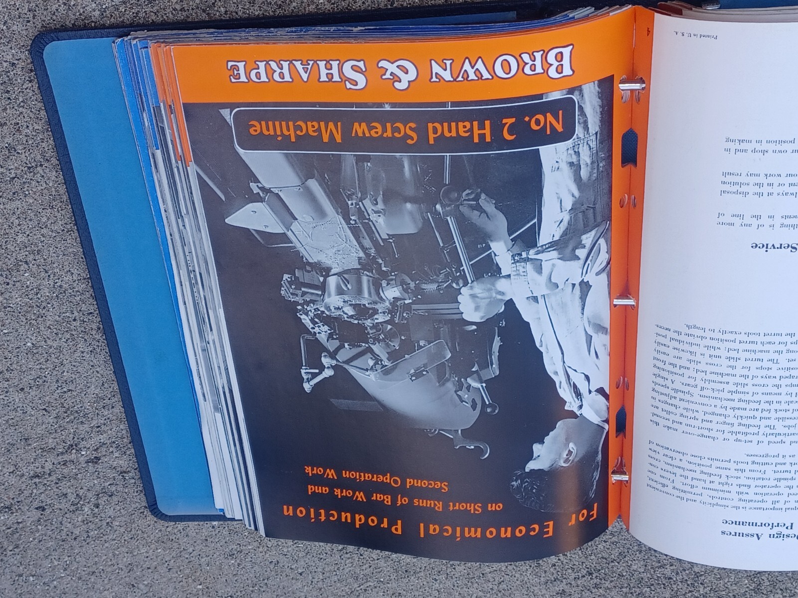 1950’s Brown & Sharpe GRINDING CUTTING MACHINES Binder Book SALES CATALOG TOOLS