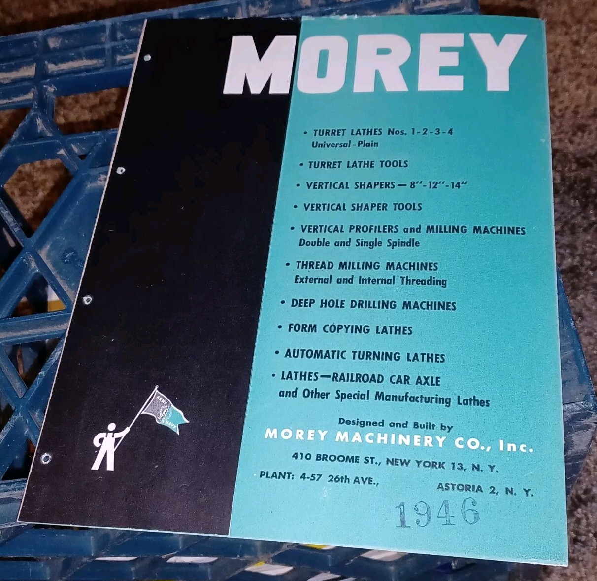1946 MOREY MACHINE TOOL CATALOG Turret Lathes Shapers Milling Drilling BOOK Vtg