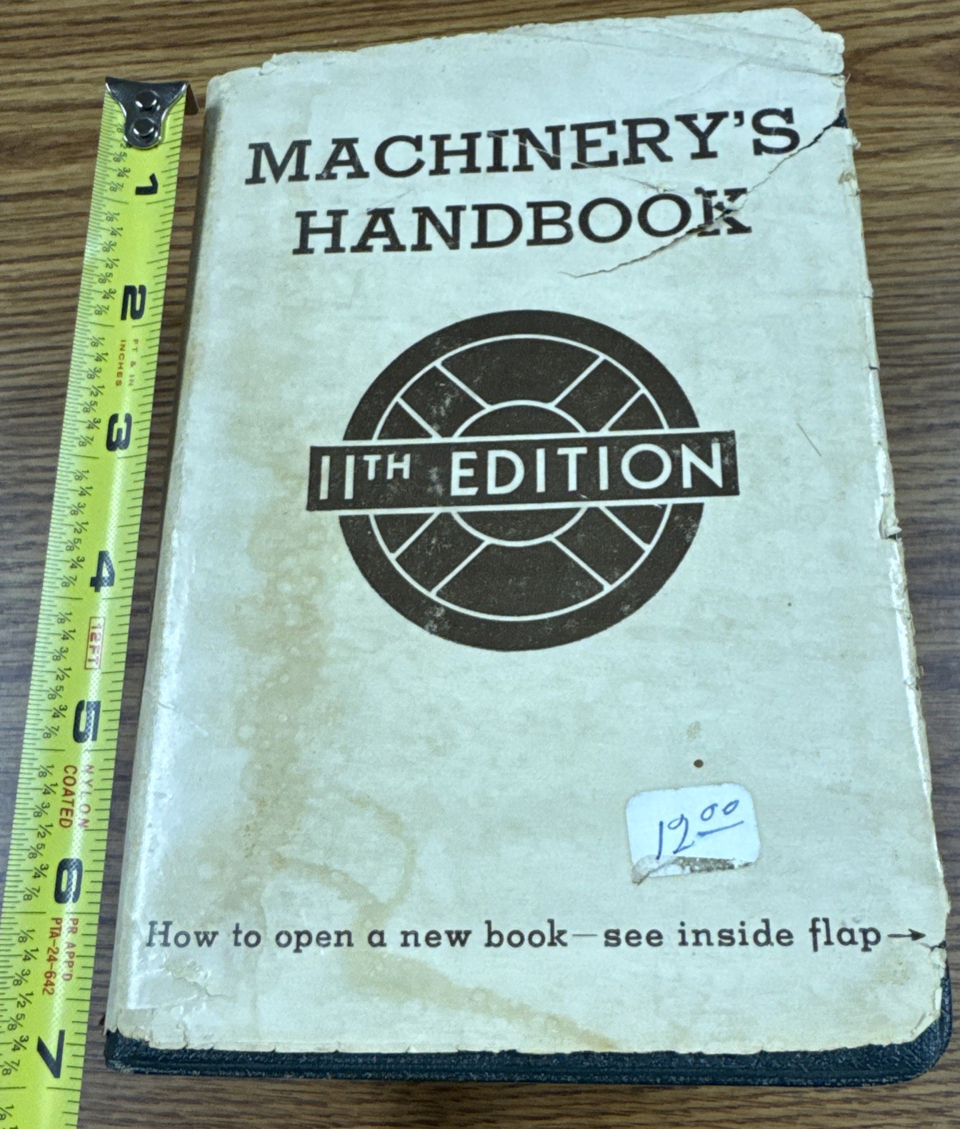 Machinery’s Handbook, 11th Edition 4th Printing 1943 With Dust Jacket RARE!