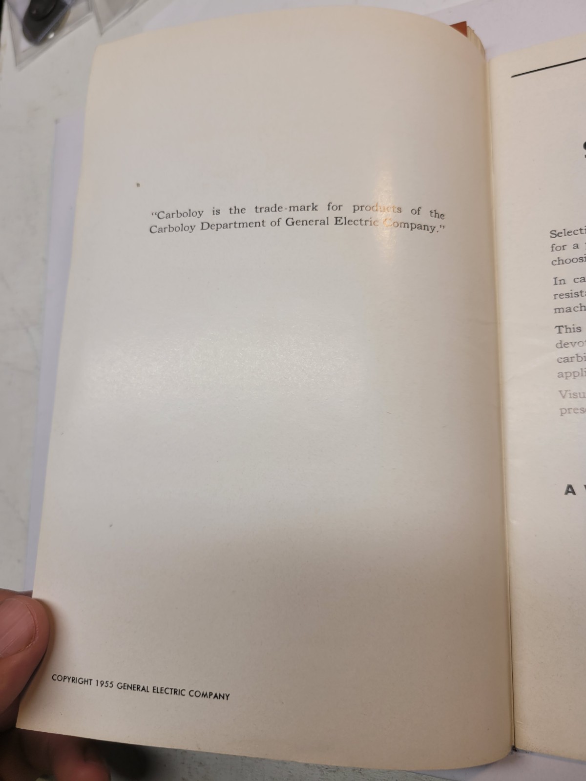 Tool Manual: Carbology Cemented Carbide Tool Manual 1949 Plus Later Supplement