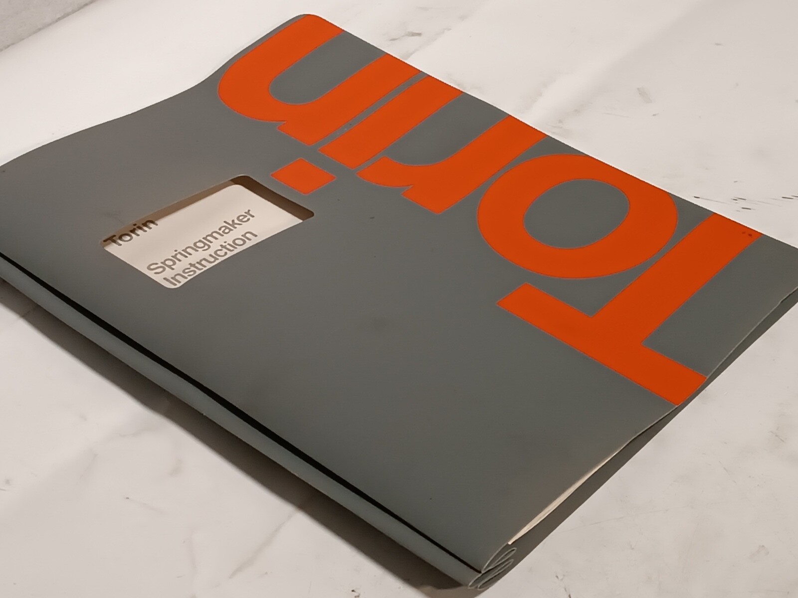 Torin Springmaker Operating Instructions & Maintenance Machine Manual, as shown