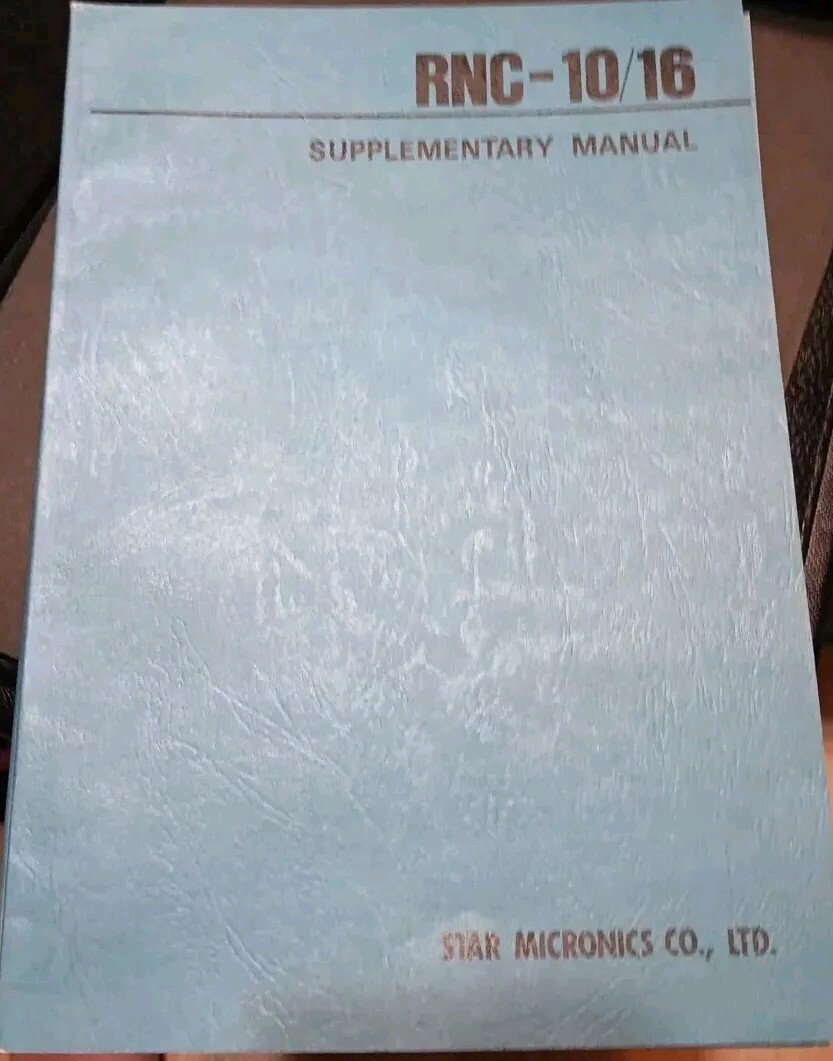 RNC 10/16 (3 Manuals Bundle)- Operation, Training, and Supplementary Manuals