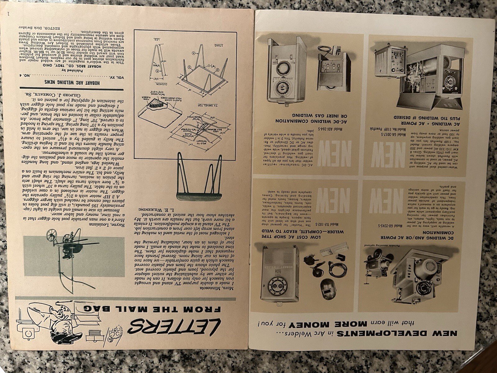 Vintage Hobart Arc Welding News 1950’s Vol.XV No.4