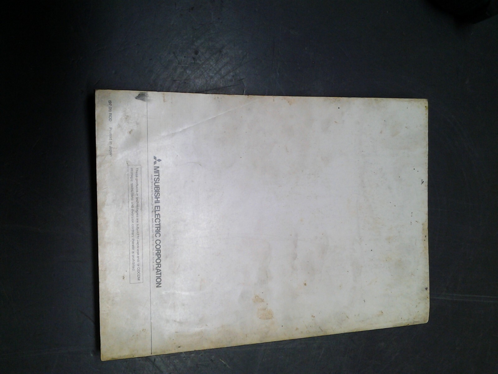MITSUBISHI PROGRAMMING MANUAL FOR Meldas 64/65 (L/G) (MS-248)