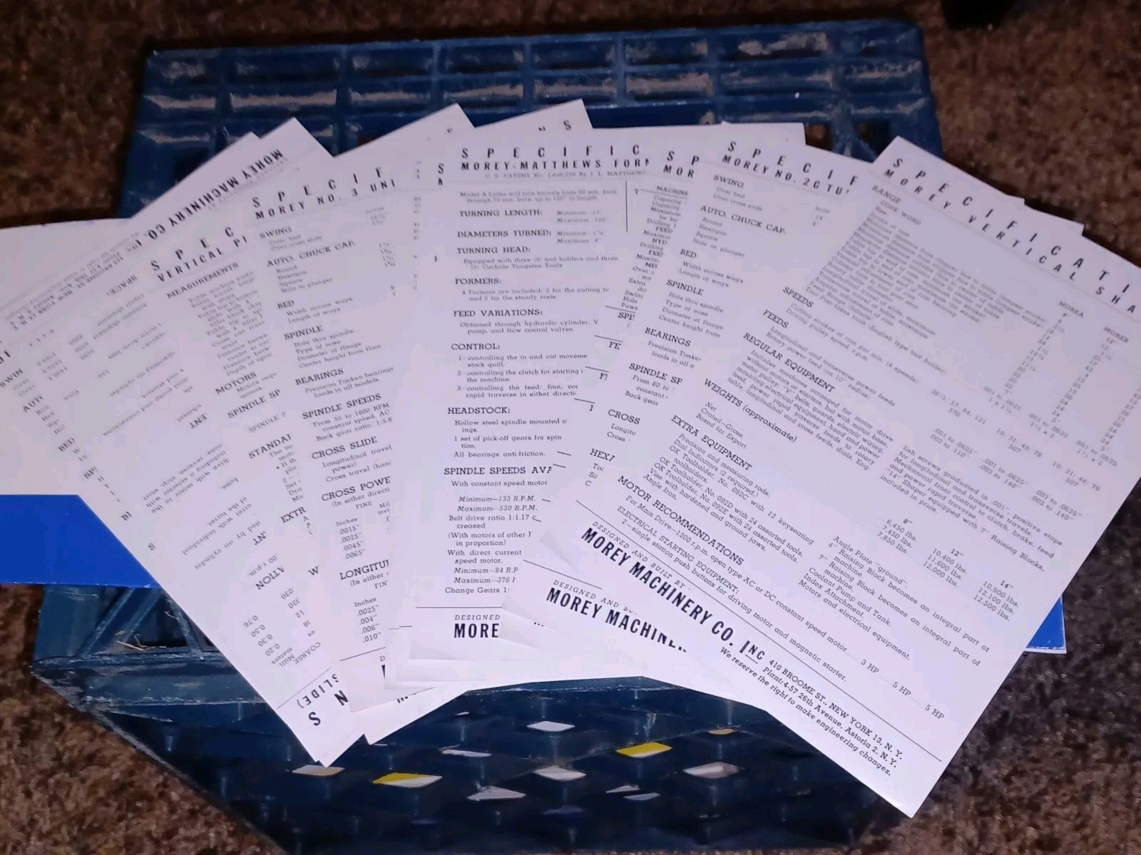 MOREY MACHINE TOOL CATALOG Turret Lathes Shapers Milling Drills SALES FLYER LOT