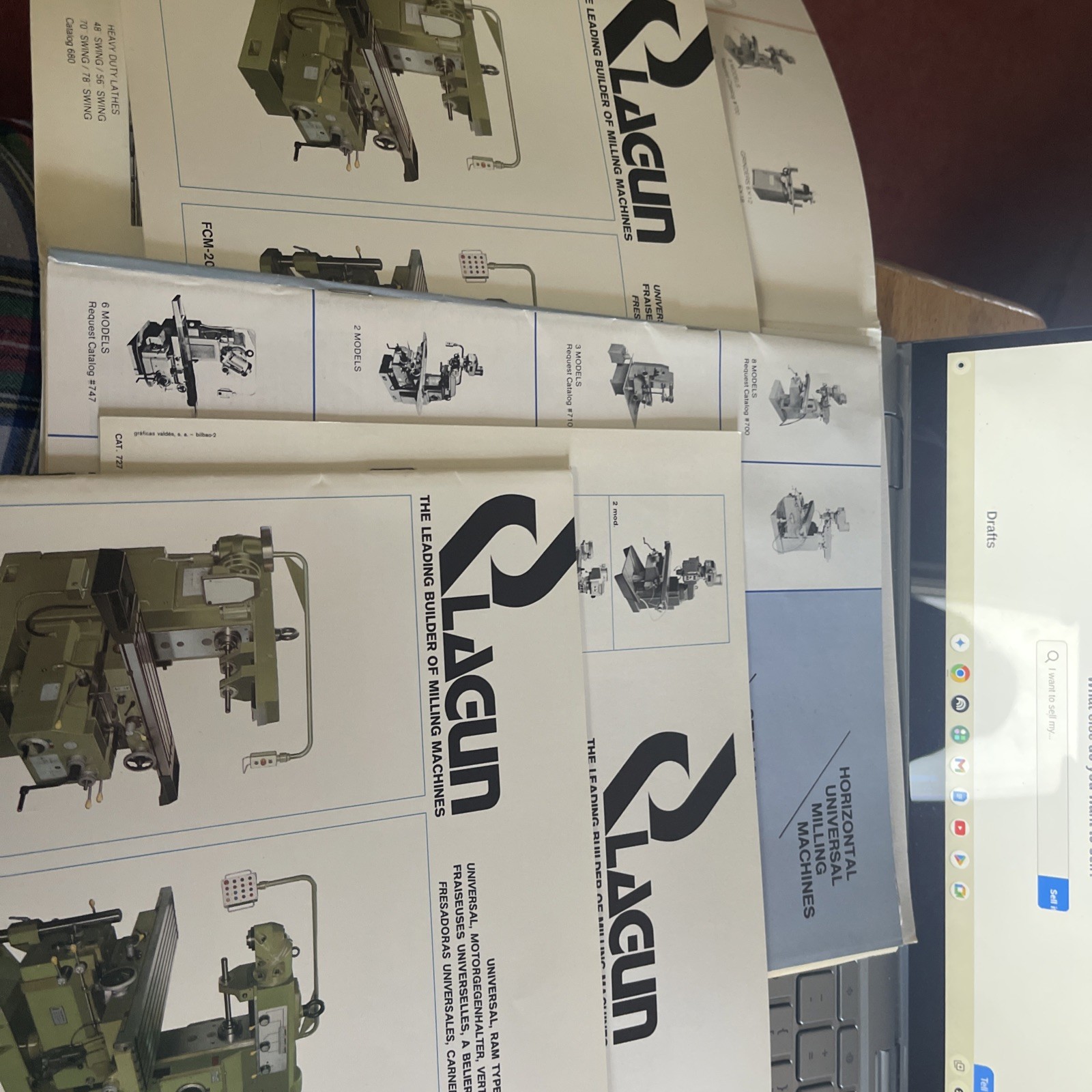 Republic-Lagun Machine Tool Co., Assorted Sales Catalogs-Set of 4 in folder